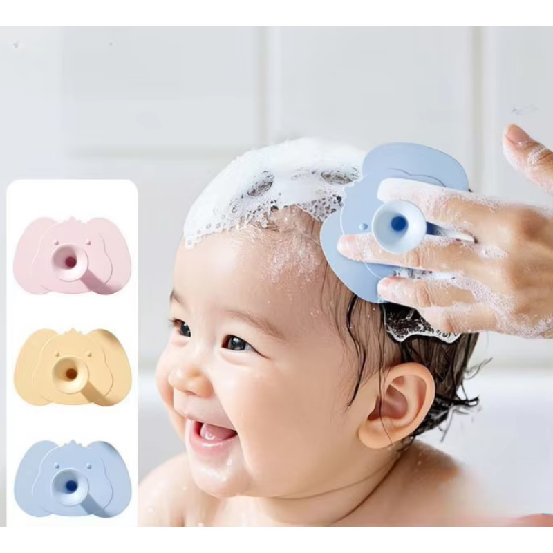 Hair Care For Baby - แปรงแชมพูซิลิโคนสำหรับเด็ก หวีผม แปรงอาบน้ำนวดเด็ก อุปกรณ์ดูแลเด็ก ชุดดูแลและสุขภาพ