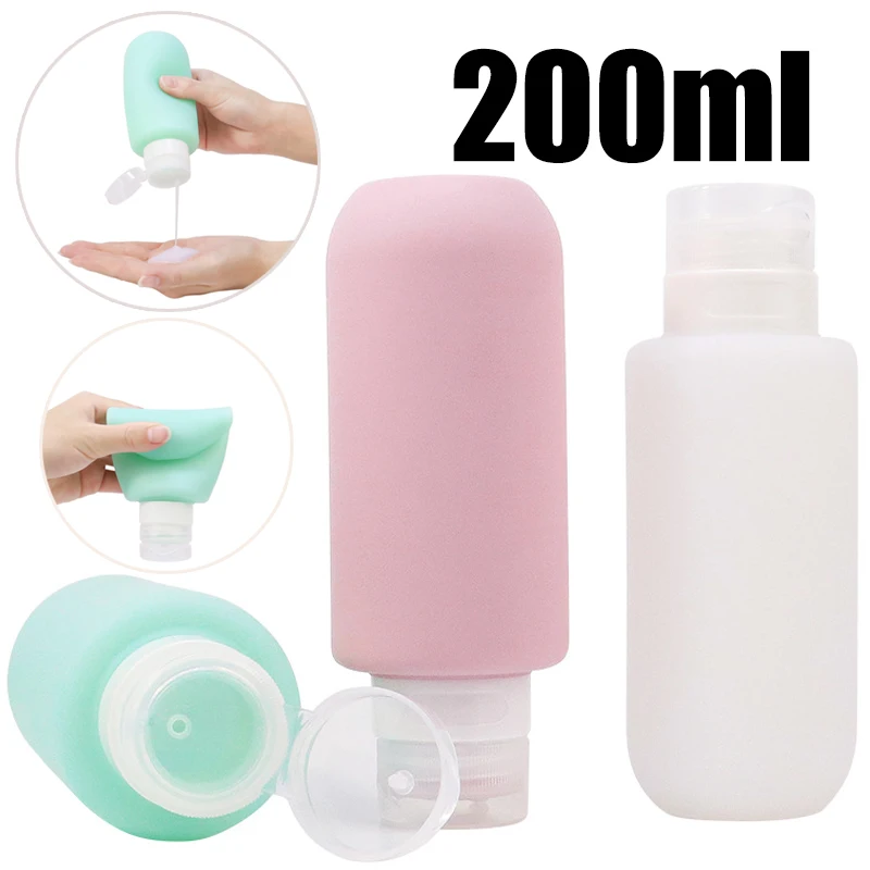 Dry Shampoo Travel - 200ml ขวดซิลิโคนขวดรีฟิลขวดโลชั่นเจลอาบน้ําแชมพูคอนเทนเนอร์ขวดเปล่าแบบพกพาอุปกรณ์เสริมขายส่ง