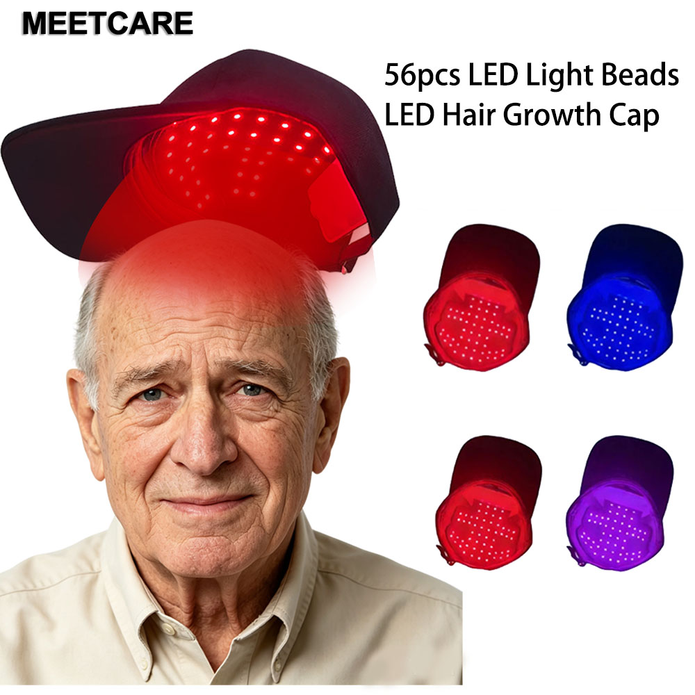 Hair Care With Protein - หมวกกระตุ้นการเจริญเติบโตของเส้นผม 660nm 850nm อุปกรณ์บำบัดด้วยแสงอินฟราเรดสีแดง พร้อมหลอดไฟ LED