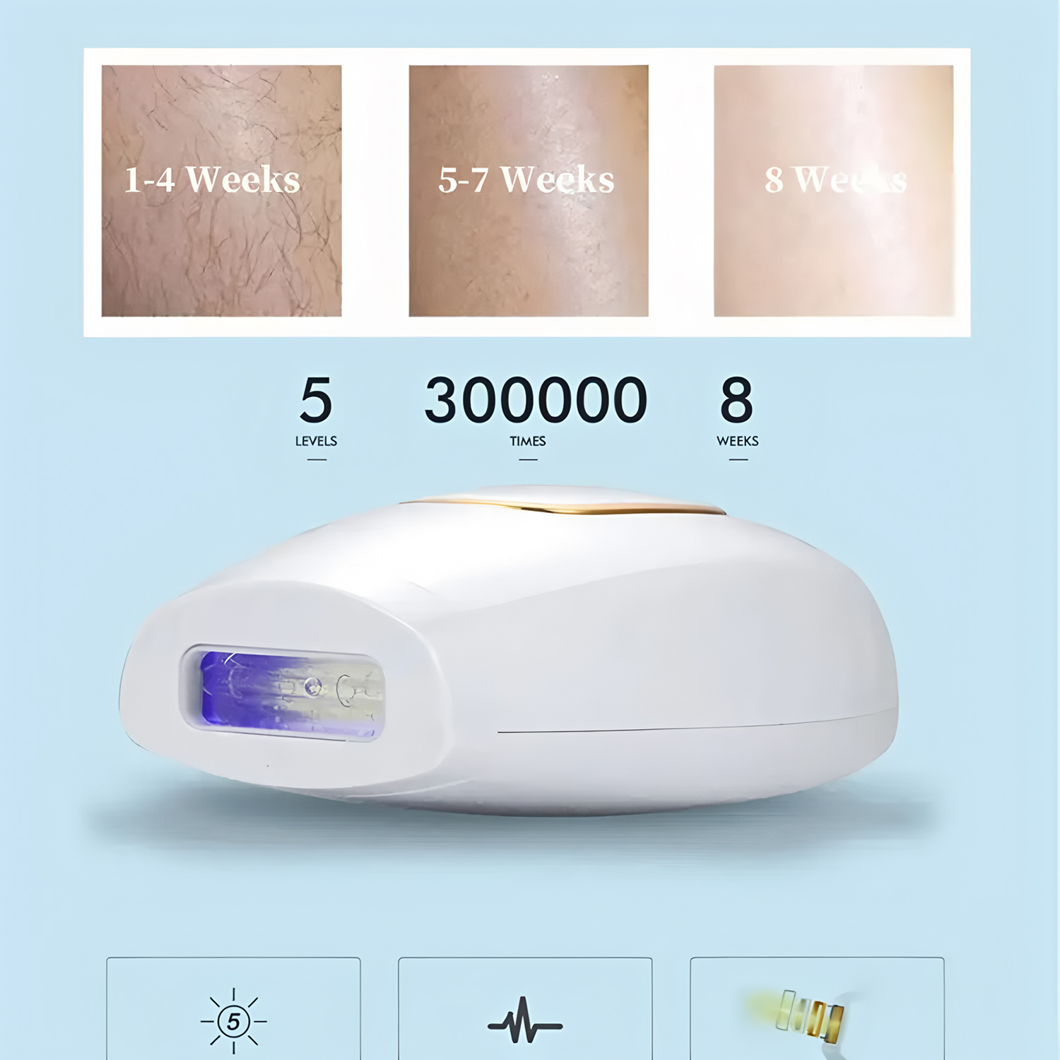 อุปกรณ์กำจัดขนด้วยเลเซอร์แบบพก - From Home Hair Care บทวิจารณ์และราคา