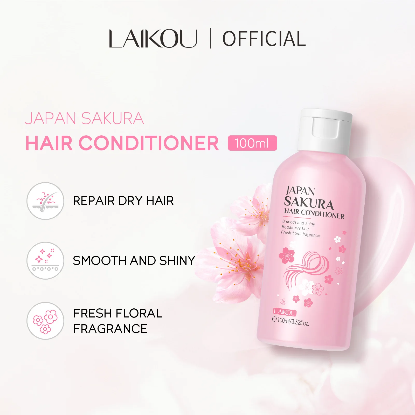 LAIKOU Japan Sakura แชมพูหรือค - Hair Care In Japan บทวิจารณ์และราคา