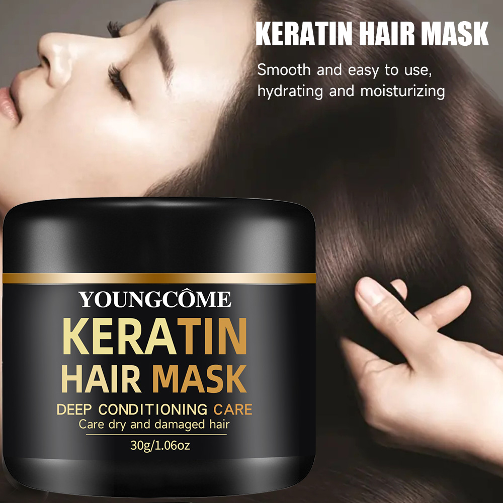 สูตรธรรมชาติ Keratin Hair Mask - Hair Care Keratin Treatment บทวิจารณ์และราคา