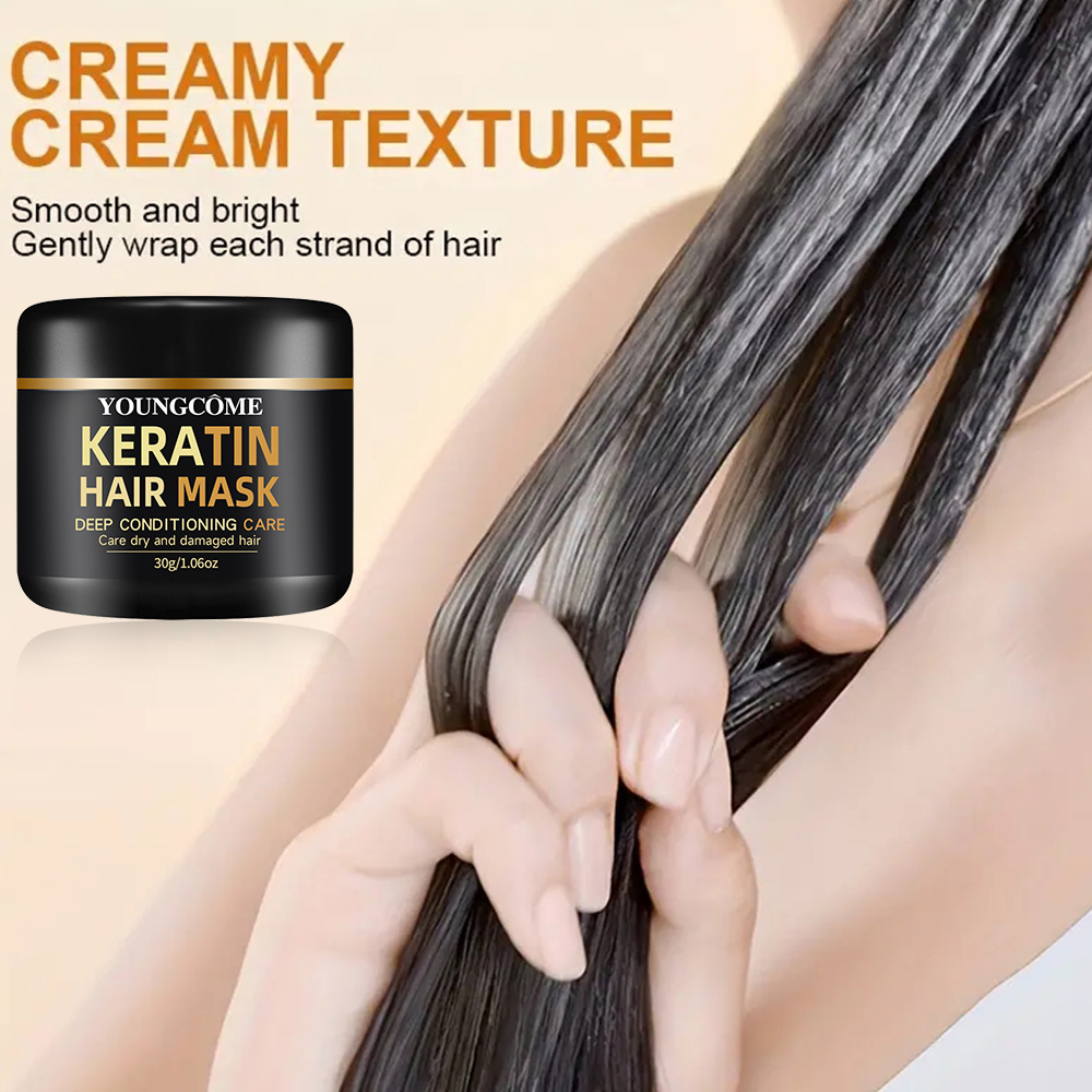 สูตรธรรมชาติ Keratin Hair Mask - Hair Care Keratin Treatment บทวิจารณ์และราคา