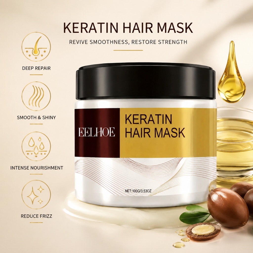 มาส์กบำรุงผมเคราติน อาร์แกน น้ - Hair Care Keratin บทวิจารณ์และราคา