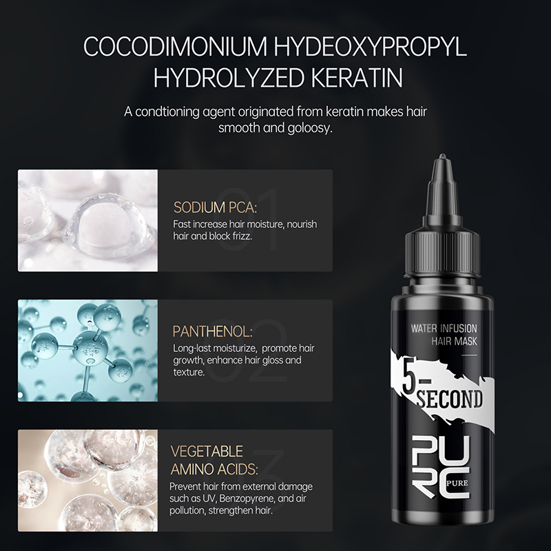 PURC Hair Treatment 5 วินาที H - Hair Care Keratin Treatment บทวิจารณ์และราคา